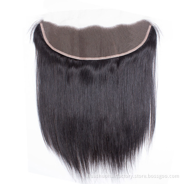 One Donor Brazilian Cuticle Aligned Straight Hair 13X4 Ear To Ear Pre Plucked Lace Frontal